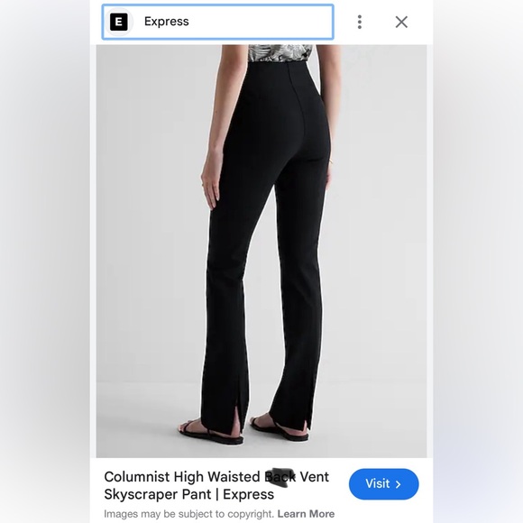 Express High Waisted Leggings Side Vent Size M - Picture 5 of 5